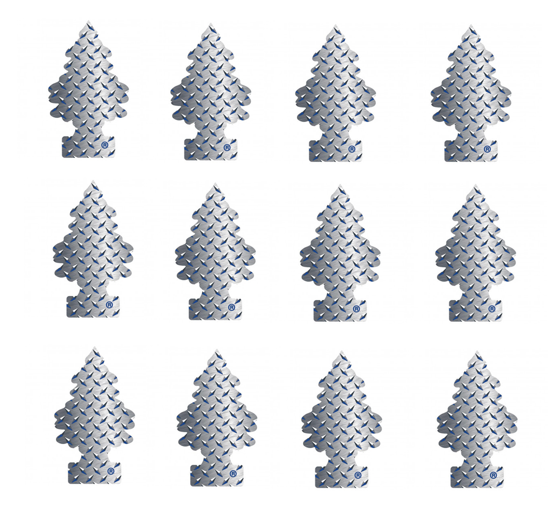 Little Trees Air Freshener Pure Steel (Pack of 12) 17152