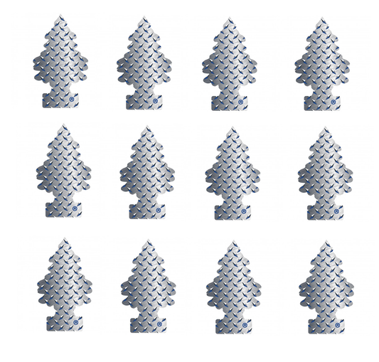 Little Trees Air Freshener Pure Steel (Pack of 12) 17152