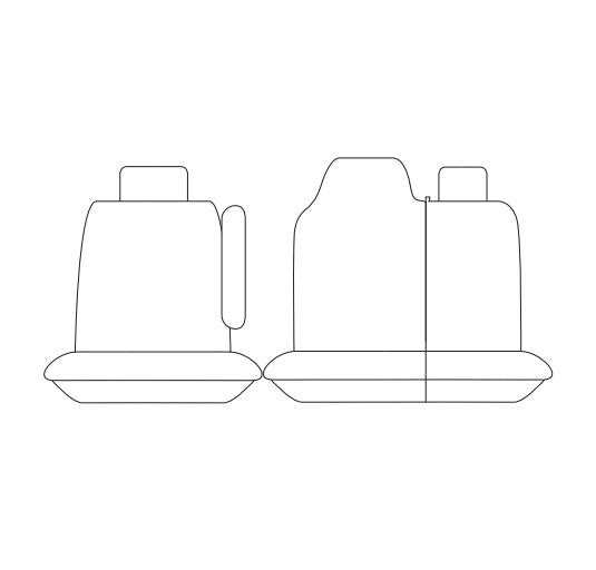Getaway Neoprene Seat Covers Front MITSUBISHI EXPRESS SN GLX+ VAN 10/2020-5/2022