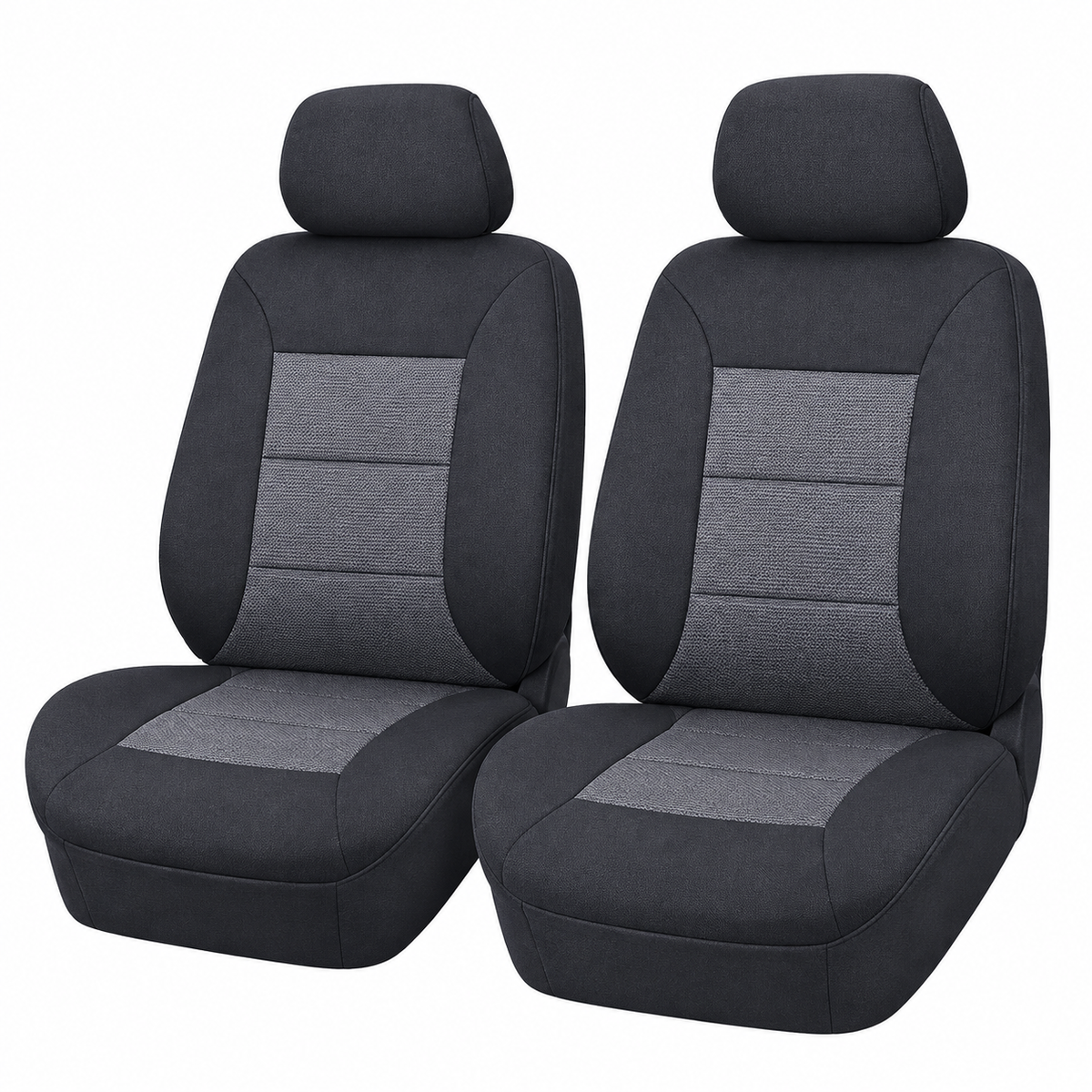 Premium Customs Seat Covers FRONT ISUZU D-MAX LS LS-U LS-M TERRAIN 6/2012-6/2020 BLACK