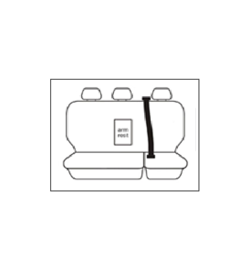 Tuff Canvas Rear Seat Covers MAZDA BT-50 TF XTR GT SP THUNDER 7/2020-2026 Black