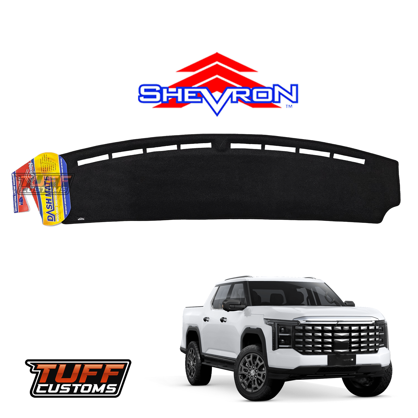 Shevron Black Dash Mat For MG MGU9 Explore, Explore X & Explore Pro 8/2025-2026 DM1753