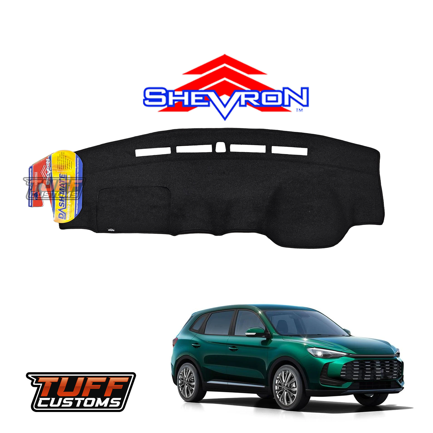 Shevron Black Dash Mat For MG ZS32 Vibe Essence Excite 11/2024-2026 DM1754