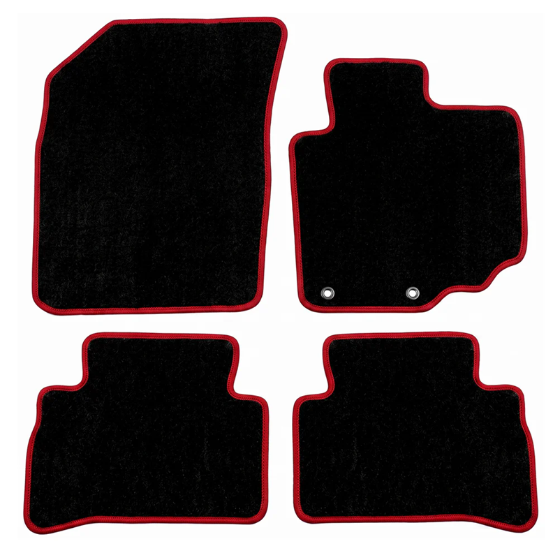 Custom Made  Floor Mats Black 2pc MAZDA 3 BP 2019-2026  w/ 9 Binding Colour