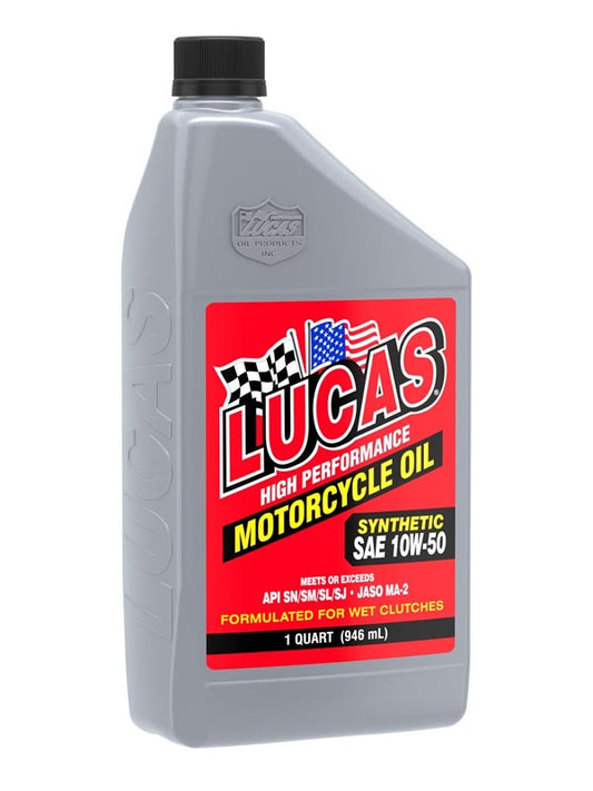 Lucas High Performance Motorcycle Oil SAE 10W-50 Synthetic 946ml 10716
