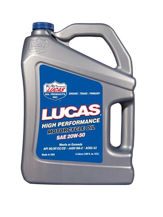Lucas SAE 20W-50 Motorcycle Oil 5 Litres 10774