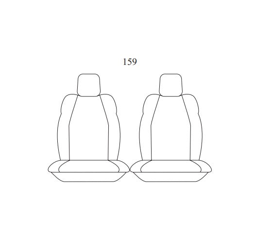 SuperTuff Canvas Black Seat Covers Front ISUZU DMAX TF LS-U SX SPACE CAB 7/2020-2026