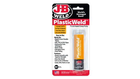JB Weld PlastiWeld Plastic Repair Epoxy Putty 57g