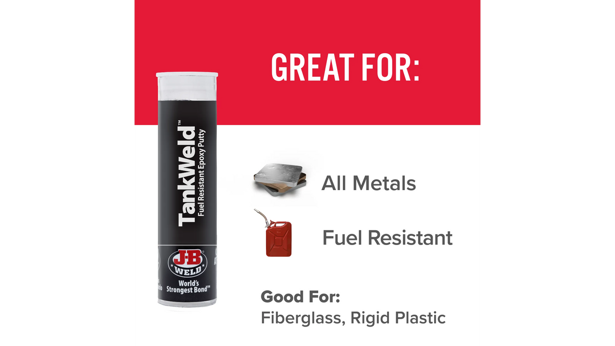 JB Weld TankWeld Fuel Resistant Epoxy Putty 57g