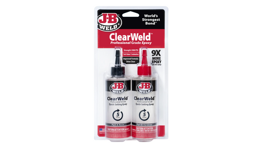 JB Weld ClearWeld Professional Grade Quick Setting Epoxy 2 x 118ml