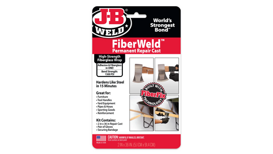 JB Weld FiberWeld Permanent Repair Cast 5cm x 91cm Fiberglass Wrap