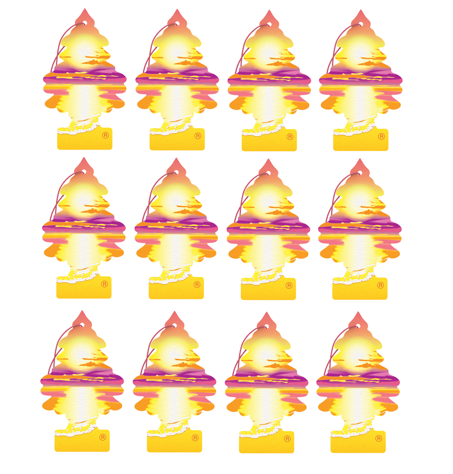 Little Trees Air Freshener Sunset Beach (Pack of 12) 17177