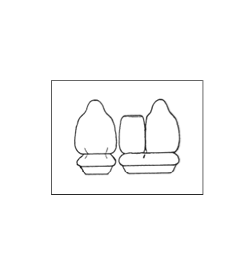 Custom CHARCOAL Seat Covers Front For TOYOTA HIACE VAN LWB 3/2005-1/2014