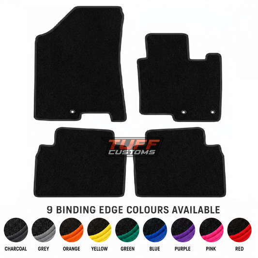 Custom Made  Floor Mats 4pcs HOLDEN ZAFIRA TT 6/2001-5/2005 w/ 9 Binding Colour