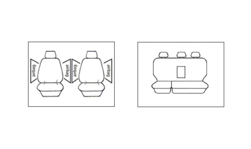 Custom BLACK Seat Covers 2 Rows For TOYOTA HILUX DOUBLE CAB N80 SR SR5 ROGUE 7/2015-7/2025