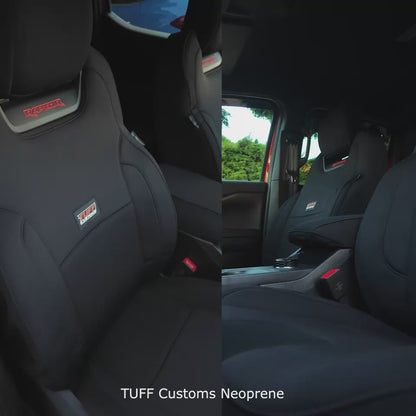 TUFF Customs S1 Neoprene Seat Covers 2 Rows For Mitsubishi Triton MN ML Dual Cab GLS GLX-R 2R 2006-2015