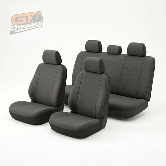 Tuff Canvas 2 Rows Seat Covers NISSAN NAVARA DUAL CAB D40 ST-X 10/2007-2/2015 CH
