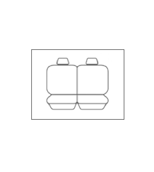 Tuff Canvas 3rd Row Seat Covers For TOYOTA LANDCRUISER 100 GXL 1998-2007 Charcoal