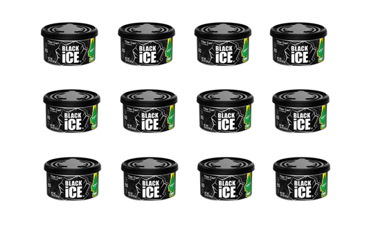 Little Trees Air Freshener Black Ice Fiber Can (Pack of 12) 17855