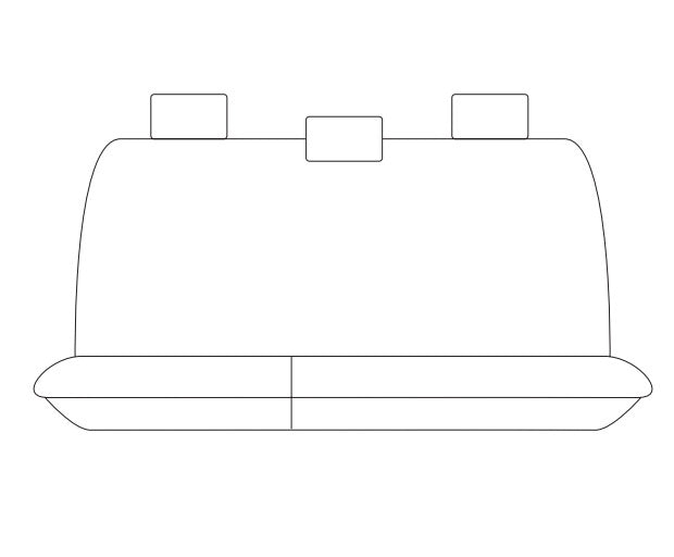 Tradies Canvas Black Seat Covers 2 Rows VOLKSWAGEN AMAROK 2H ALL BADGES EXCL. ULTIMATE 2/2011-6/2022