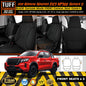 TUFF HD TRADE Canvas Seat Covers Front For Nissan D23 Navara NP300 S5 ST ST-X 2021-2023 Black