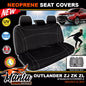 Manta Neoprene Rear Seat Covers For Mitsubishi OUTLANDER ZJ ZK ZL 2012-2021