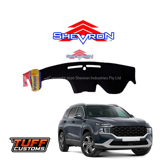 Shevron Black Dash Mat For Hyundai Santa Fe TM 6/2018-2024 DM1510
