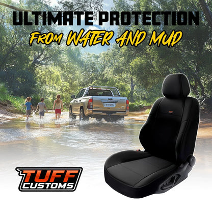 Tuff Customs Neoprene Seat Covers For Isuzu MU-X LS-U LS-M LS-T MUX 7/2021-2025 2 Rows Black