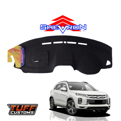 Shevron Black Dash Mat For Mitsubishi ASX XA XB XC XD 6/2010-2025 DM1193