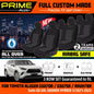 PRIME PLUS Seat Covers 3 Rows Black For Toyota KLUGER GX GXL GRANDE Hybrid 3/2021-2024
