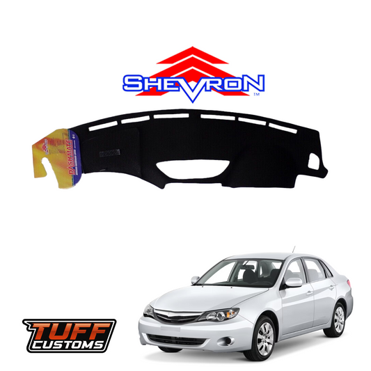 Shevron Black Dash Mat For Subaru Impreza GE/GH/GR/GV Gen 3 9/2007-2/2012 DM1069