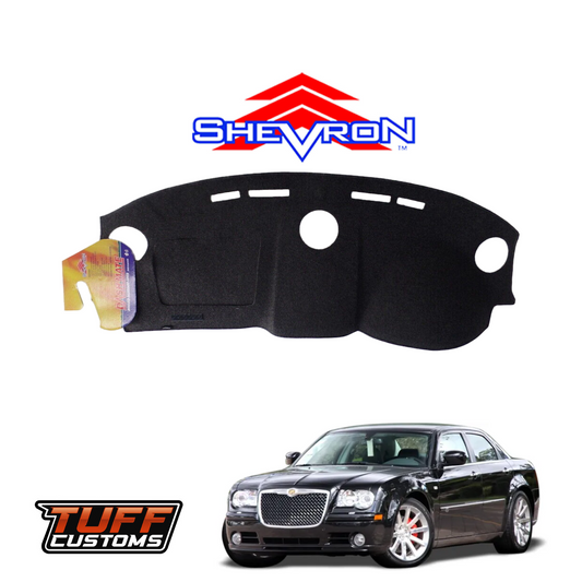 Shevron Black Dash Mat For Chrysler 300C LE SRT 10/2005-5/2012 DM1007