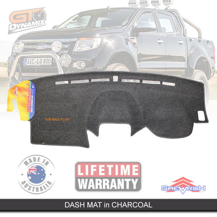 Shevron Charcoal Dash Mat For Ford Ranger PX All series 10/2011-4/2015 DM1244