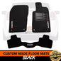 Custom Made Floor Mats 2 Rows For CHRYSLER 300C SRT8 w/ SRT-8 LOGO 2012-2021 BLACK