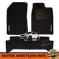 Custom Made Floor Mats 2 Rows Isuzu D-MAX LS-U LS-M DMAX SX 6/2012-6/2020 BLACK