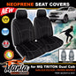 Manta Neoprene Front Seat Covers For TRITON MQ DUAL CAB 2015-2024