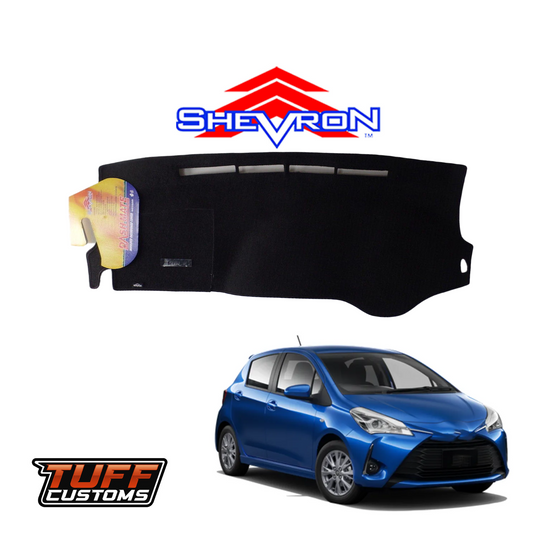 Shevron Black Dash Mat For Toyota Yaris XP130 Facelift (3rd Generation) 6/2014-4/2020 DM1374