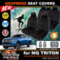 Manta Neoprene 2 Rows Seat Covers For Mitsubishi Triton MQ Dual Cab GLX GLS 2015-2024