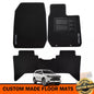 Custom Made Floor Mats 2 Rows Isuzu MU-X LS-U LS-T LS-M MUX 7/2021-2024 BLACK
