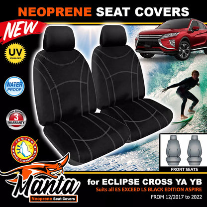 Manta Neoprene Front Seat Covers For Eclipse Cross YA YB ES EXCEED LS Aspire 2017-2025