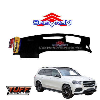 Shevron Black Dash Mat For Mercedes Chassis No:167 GLS Class w/ HUD 2020-2025 DM1669D