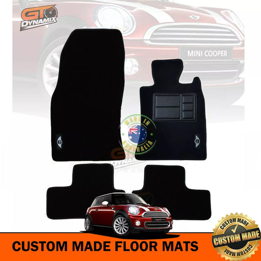 Custom Made Floor Mats 2 Rows Mini Cooper R50 R53 R56 2002-ON BLACK