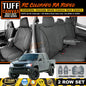 TUFF HD TRADE Canvas Seat Covers 2 Rows For Holden RC Colorado + RA Rodeo 2003-2012 Charcoal
