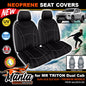 Manta Neoprene Front Seat Covers For TRITON MR DUAL CAB 2019-2024