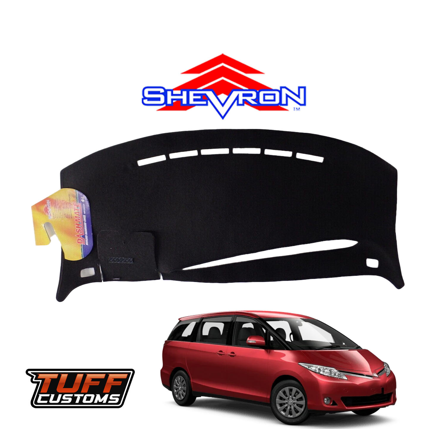 Shevron Black Dash Mat For Toyota Tarago ACA50 4/2006-2025 DM1039
