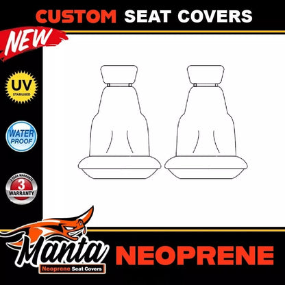 Manta Neoprene Front Seat Covers For HYUNDAI ACCENT RB ACTIVE ELITE PREMIUM SR 2011-2019