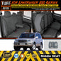 TUFF HD TRADE Canvas Seat Covers 2nd Row For Toyota Landcruiser 100 Series w/ Armrest Charcoal