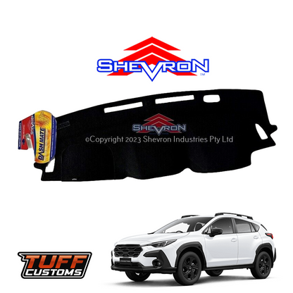 Shevron Black Dash Mat For Subaru Impreza GU Gen 6 w/ HUD 10/2023-2024 DM1668D