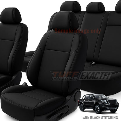 TUFF Customs ExactFit Neoprene Seat Covers Nissan Navara D23 NP300 ST ST-X PRO-4X 10/2020-2025 2 Rows