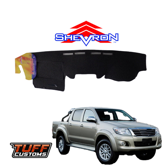 Shevron Black Dash Mat For Toyota Hilux 150/SR5/KUN16/KUN26 2/2005-6/2015 DM978